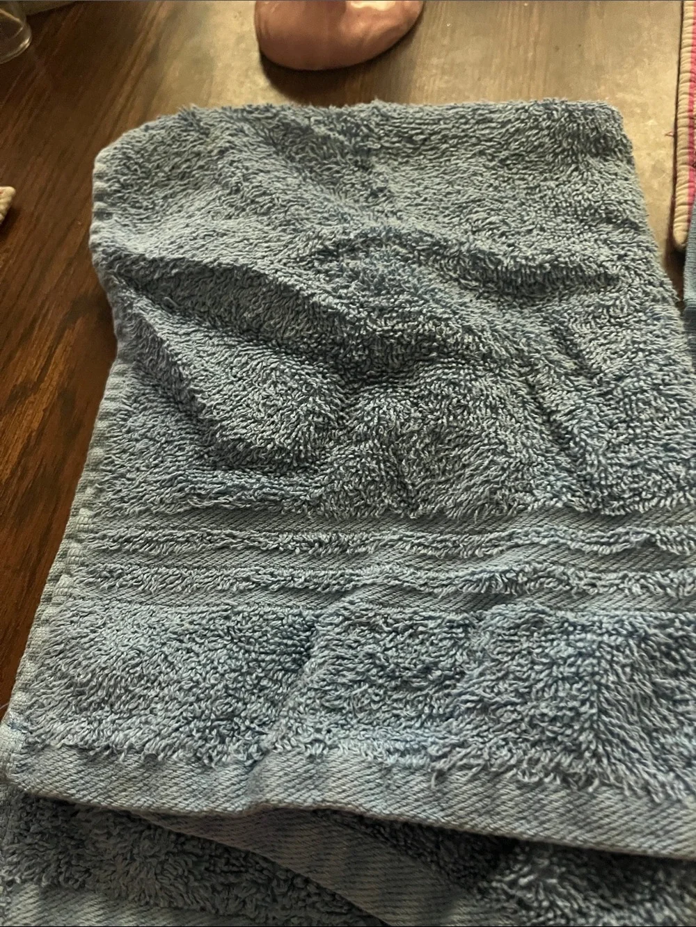 Soft Blue Bath Towel Set - Classic Plush Towels look new one gently used